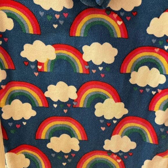 Mini Boden Rainbow Swim Dress Cover Up Towelling Terry Hooded Girls Size 7-8 - Picture 11 of 11